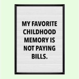 One of the joys of childhood :)